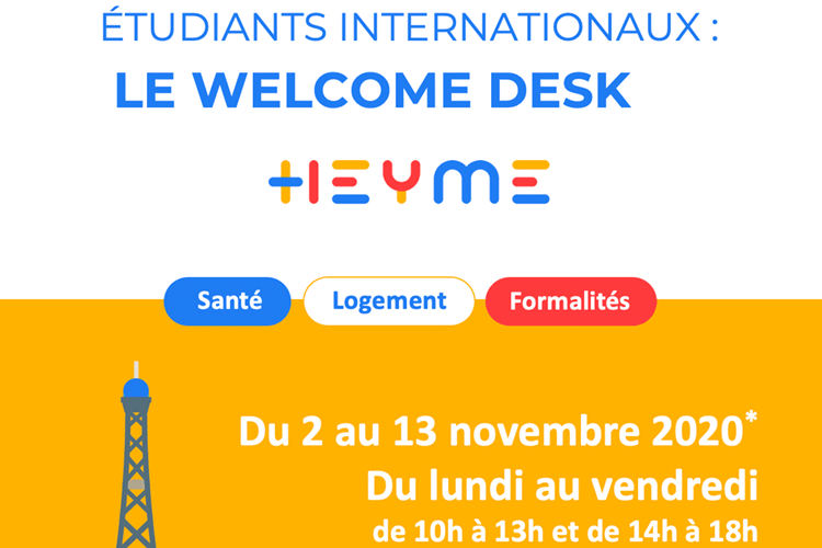 WELCOME DESK SANTE : accueille des étudiants internationaux à Paris Saint Michel - Heyme