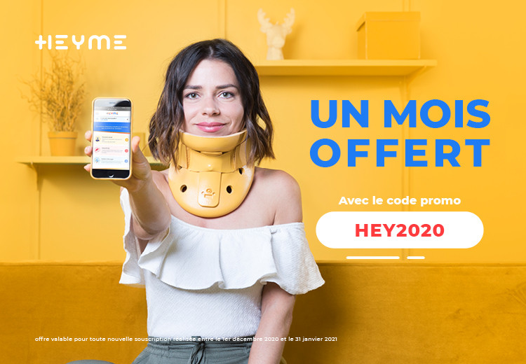 Du 1 er décembre 2020 au 31 janvier 2021 : profite d’un mois offert avec le code promo HEY2020 - Heyme