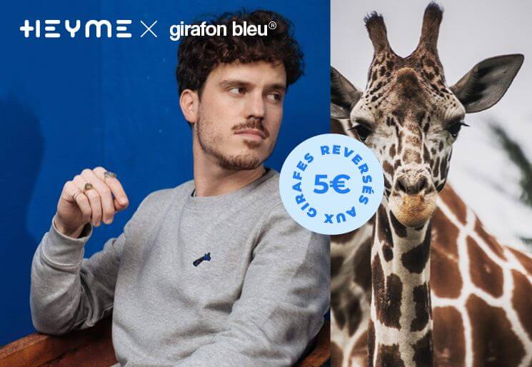 Girafon bleu : s’offrir des vêtements peut ... sauver des girafes ! - Heyme